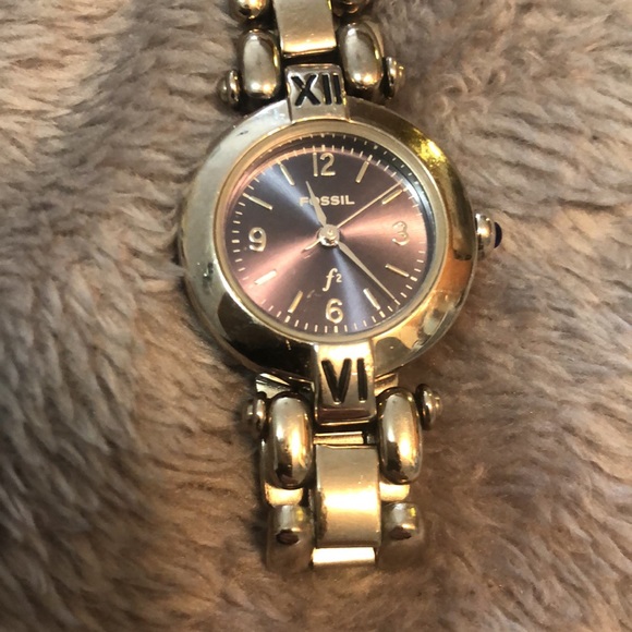 Fossil Watch Silver/Navy Blue 25mm - Picture 2 of 6